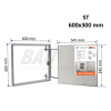 Ревизионный люк под плитку BAULuke ST60x30