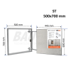 Inspection Door Magnetic Push Under Ceramic Tiles Steel Access Panel  BAULuke ST50x70