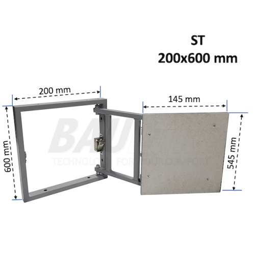 Revisionsluke unter der Fliese BAULuke ST20x60