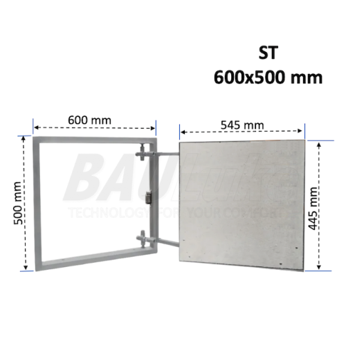 Ревизионный люк под плитку BAULuke ST60x50