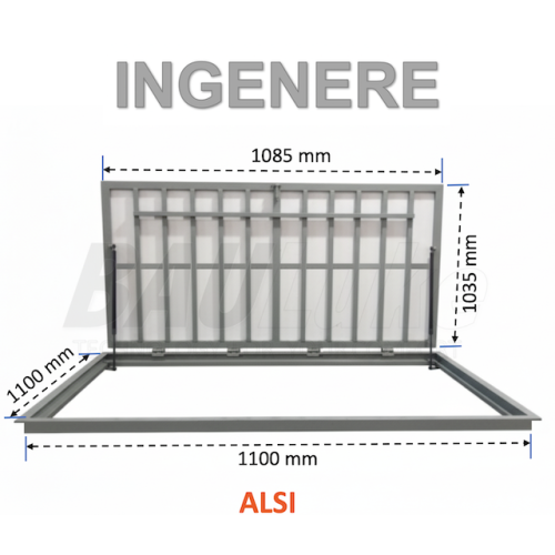 Outdoor Floor Hatch BAULUKE INGENERE 110x110 (ALSI)