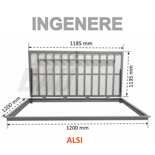 Outdoor Floor Hatch BAULUKE INGENERE 120x120 (ALSI)