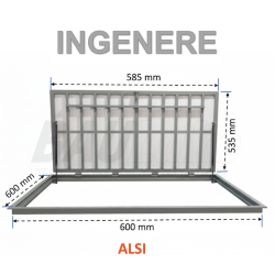Outdoor Floor Hatch BAULUKE INGENERE 60x60 (ALSI)