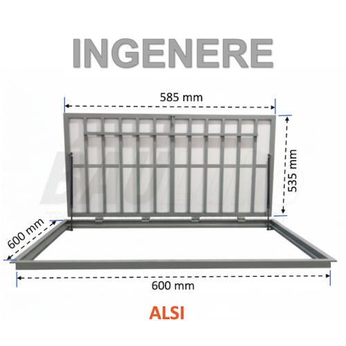 Outdoor Floor Hatch BAULUKE INGENERE 60x60 (ALSI)