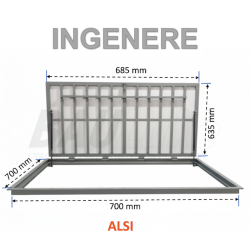 Outdoor Floor Hatch BAULUKE INGENERE 70x70 (ALSI)