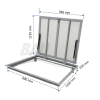 Floor hatch for tiles BAULuke G120x60P