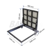 Trappe de sol sous carrelage BAULuke G100x100