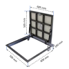 Люк напольный под плитку BAULuke G60x70P