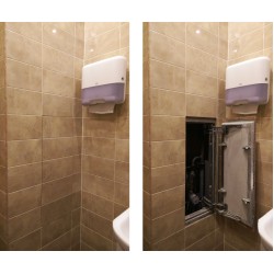 Inspection Door Magnetic Push Under Ceramic Tiles Steel Access Panel BAULuke L20x30 (aluminium)